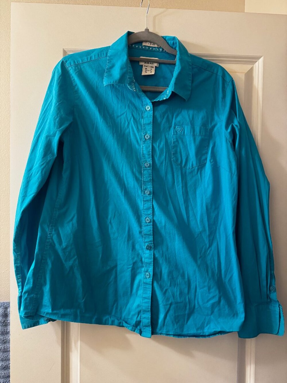 Women's Teal Ariat Long Sleeve - Size XL